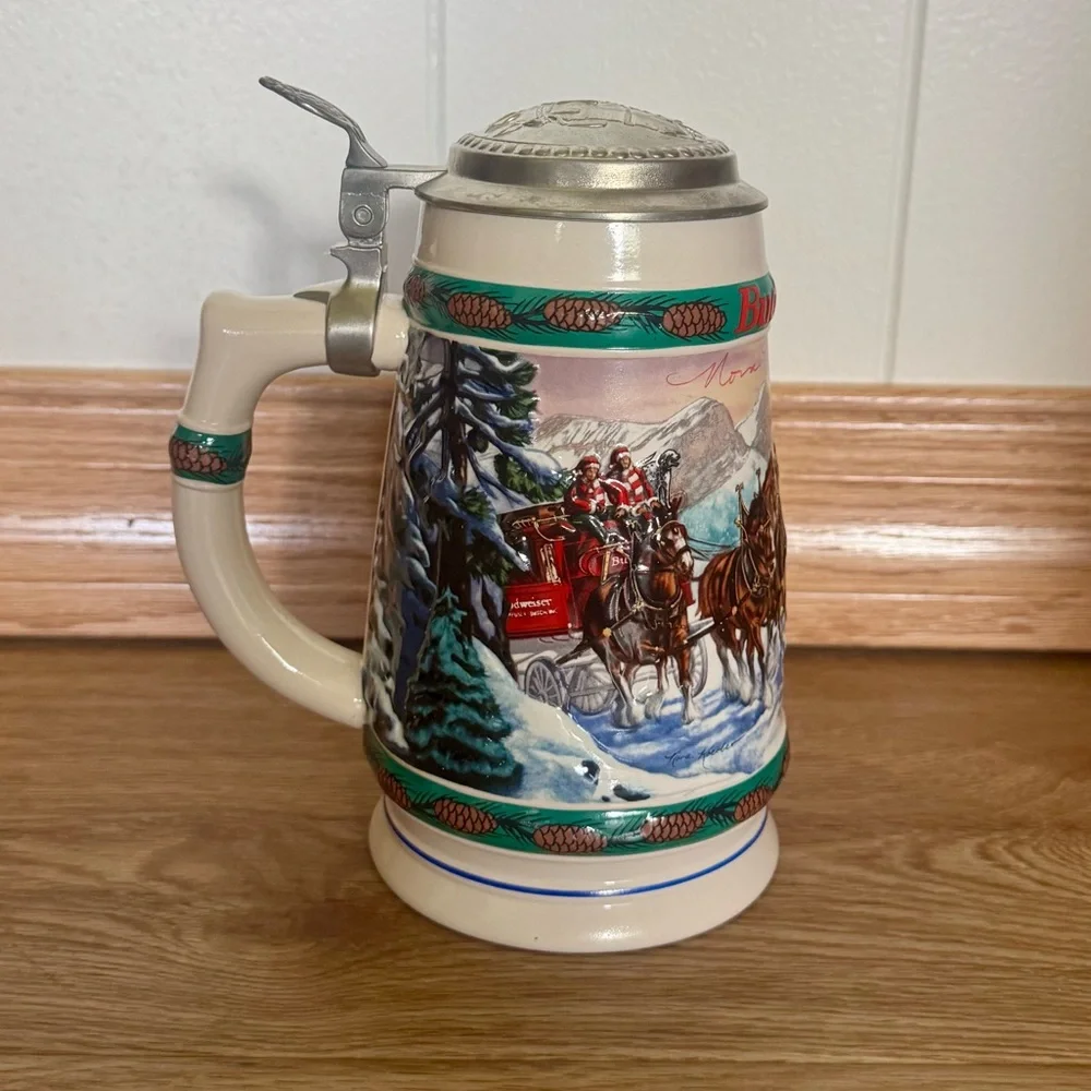 1993 Budweiser Holiday Stein SPECIAL DELIVERY Signature Edition Lidded CS1912S